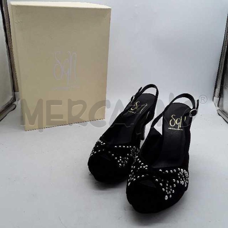 SCARPE DONNA NERO TACCO GIANCARLO PAOLI PERLINE  | Mercatino dell'Usato Montesilvano 1