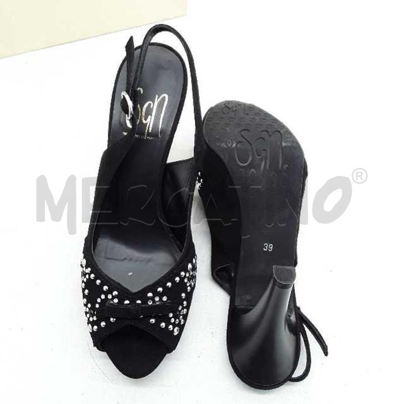 SCARPE DONNA NERO TACCO GIANCARLO PAOLI PERLINE  | Mercatino dell'Usato Montesilvano 3