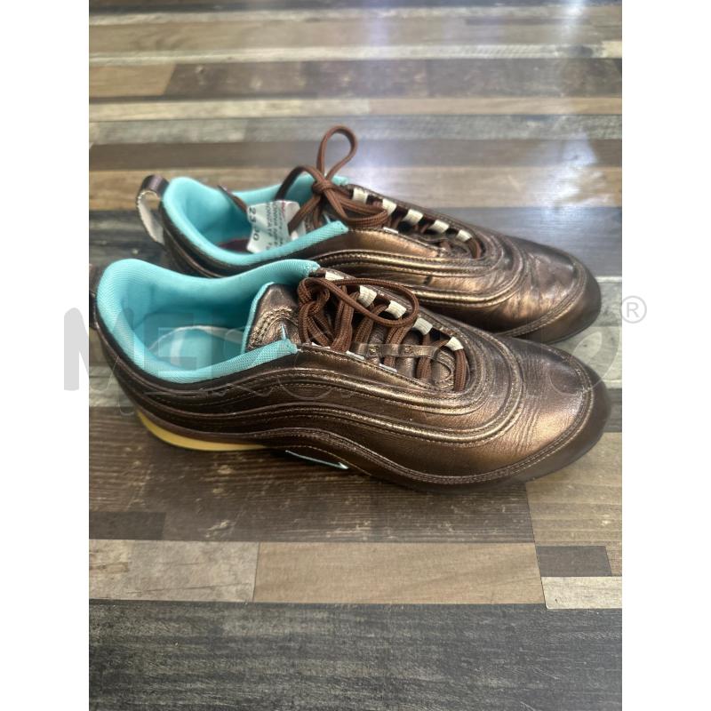 SCARPE DONNA NIKE AIR MAX 97 BRONZATA LOGO AZZURRO | Mercatino dell'Usato Montesilvano 2