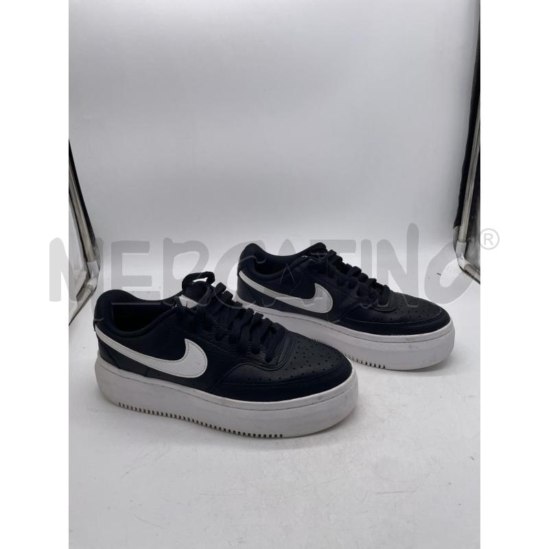 SCARPE DONNA NIKE COURT NERE BIANCHE LACCI | Mercatino dell'Usato Montesilvano 1
