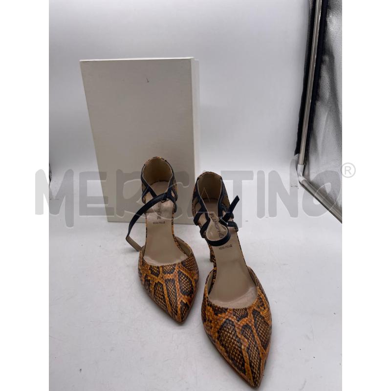 SCARPE DONNA PLANISPHERE SQUAMATE MARRONI NERE | Mercatino dell'Usato Montesilvano 2