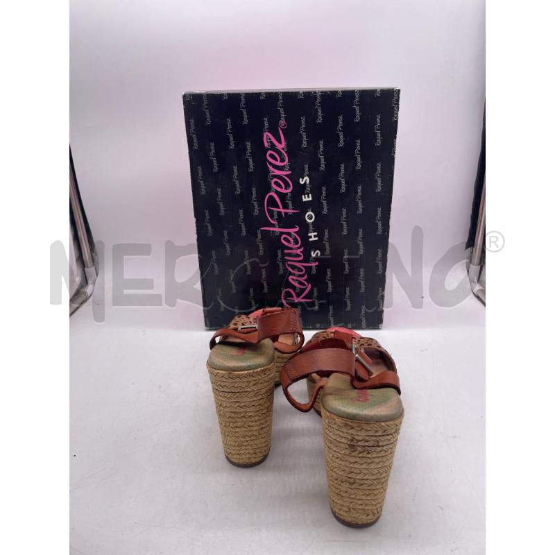 SCARPE DONNA RAQUEL PEREZ MARRO CHIARO E SCURO ZEPPA | Mercatino dell'Usato Montesilvano 3