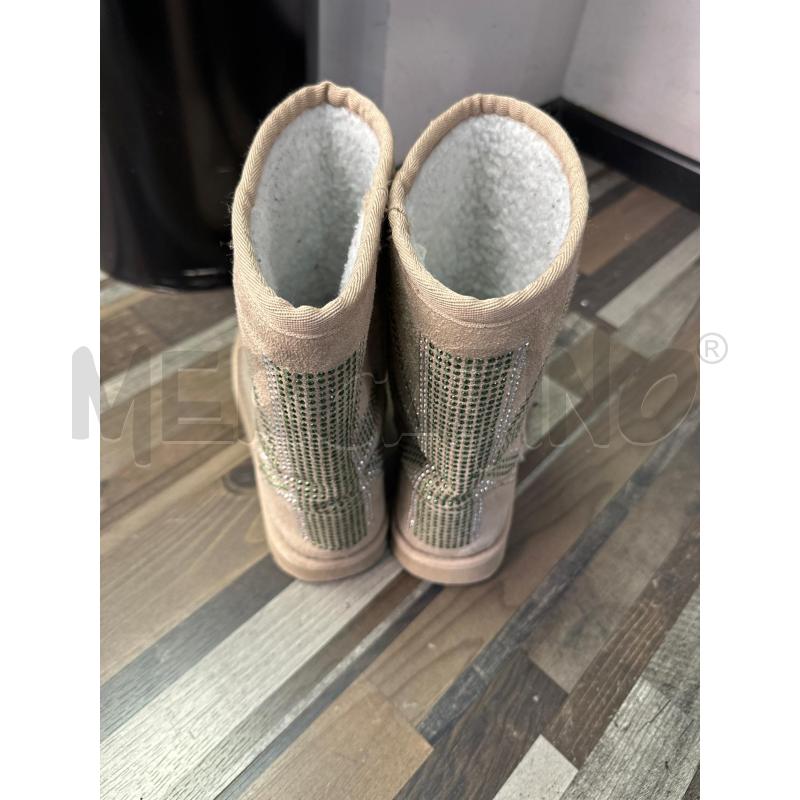 SCARPE DONNA RENATO BALESTRA BEIGE STRASS VERDI ARGENTATI | Mercatino dell'Usato Montesilvano 3