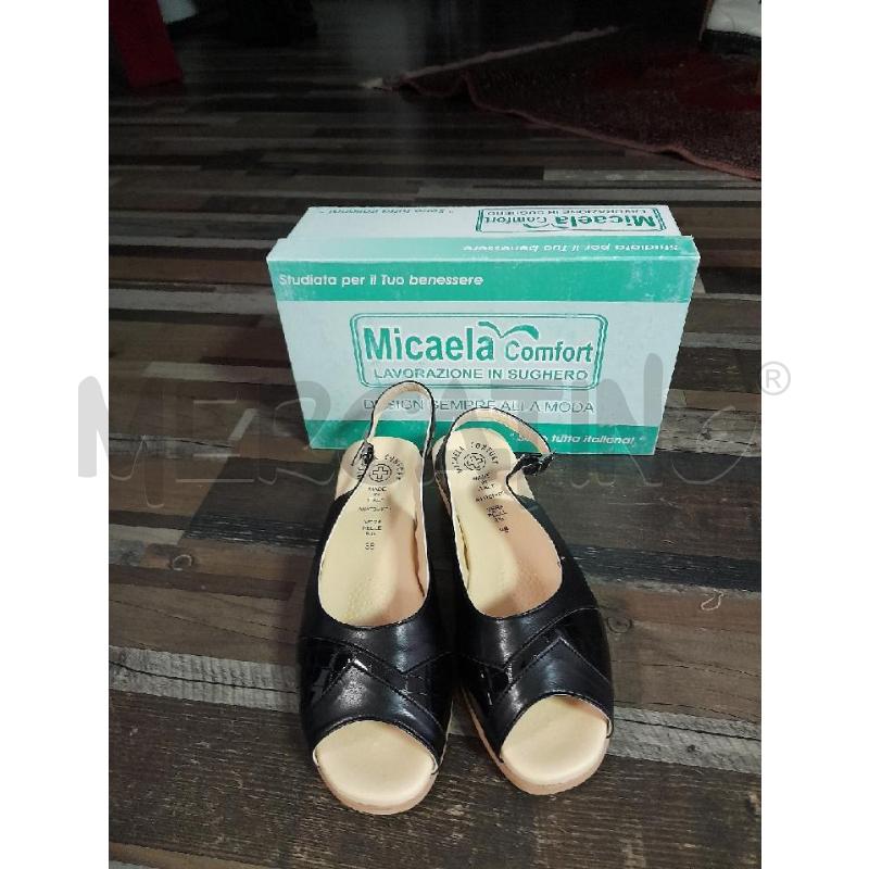 SCARPE DONNA SANDALO NERO MICAELA COFORT N 38 | Mercatino dell'Usato Montesilvano 2