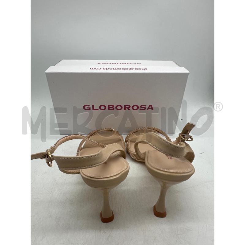 SCARPE DONNA SANDALO TACCO GLOBOROSA GLITTER ROSA PALLIDO | Mercatino dell'Usato Montesilvano 4