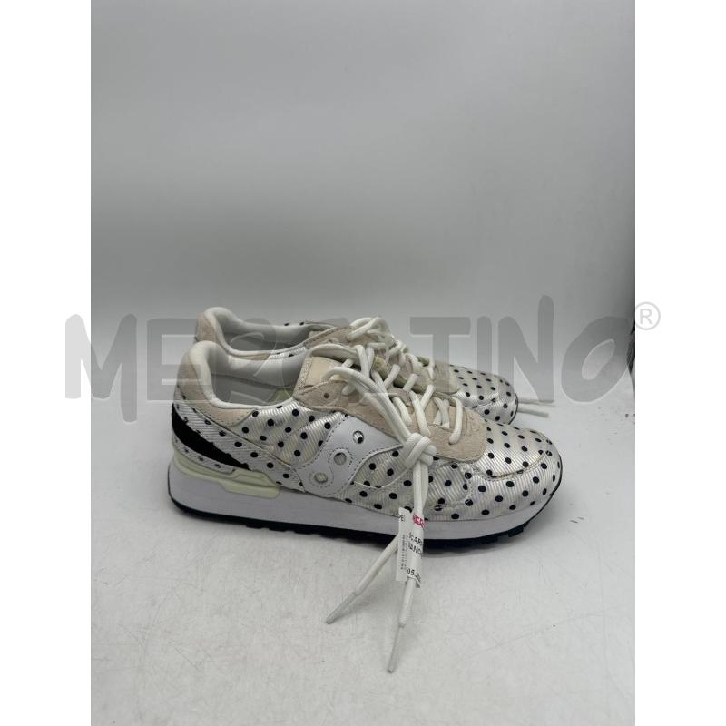 SCARPE DONNA SAUCONY BIANCHE POIS NERI | Mercatino dell'Usato Montesilvano 1