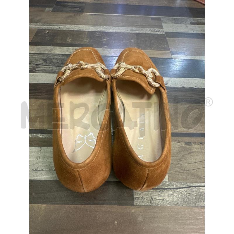 SCARPE DONNA SCAMOSCIATE MARRO CATENA DORATA INTERNO FARFALLA N 38 | Mercatino dell'Usato Montesilvano 3