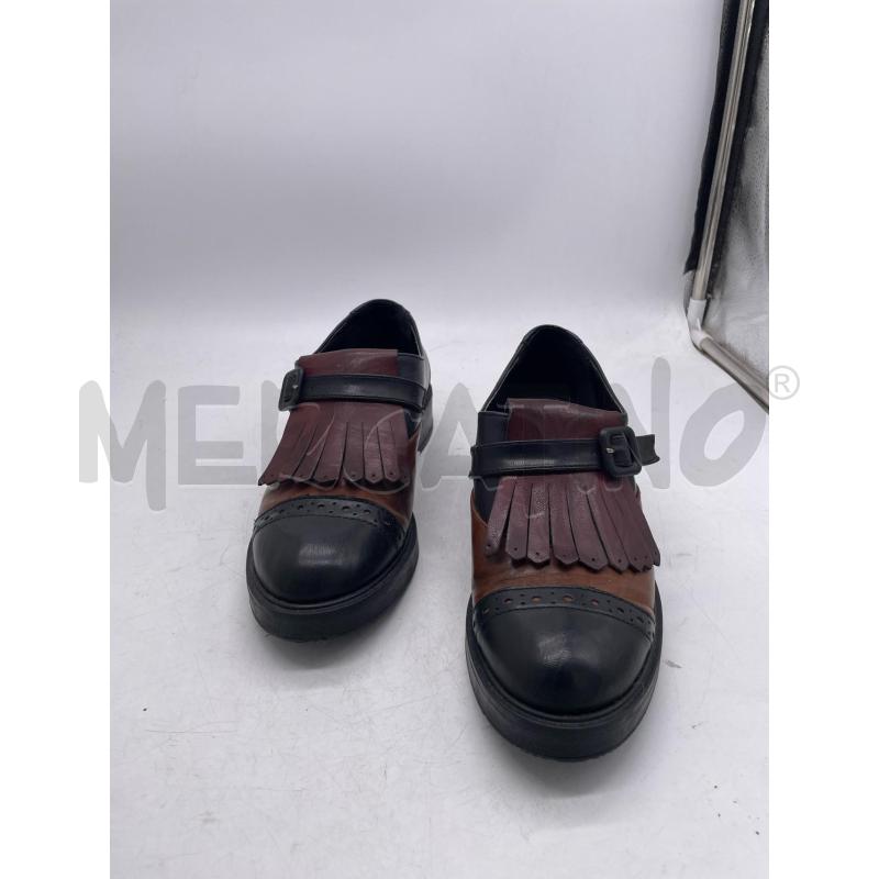 SCARPE DONNA SMARCHIATE PELLE FRANGE NERE ARANCIO ROSSE | Mercatino dell'Usato Montesilvano 2