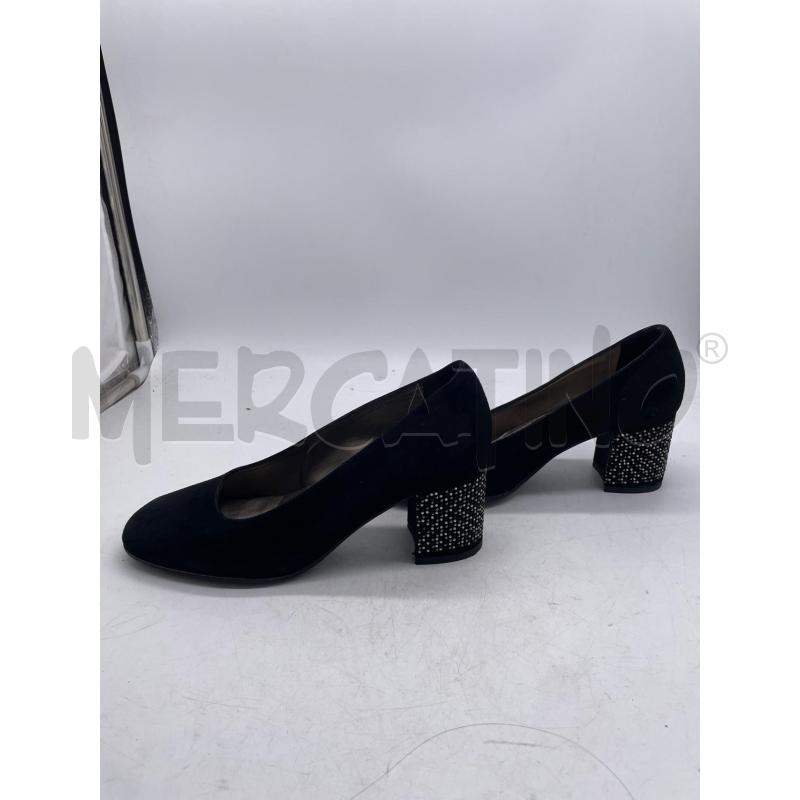 SCARPE DONNA TACCO CONFORT NERI SCAMOSCIATI GLITTER TACCO | Mercatino dell'Usato Montesilvano 2