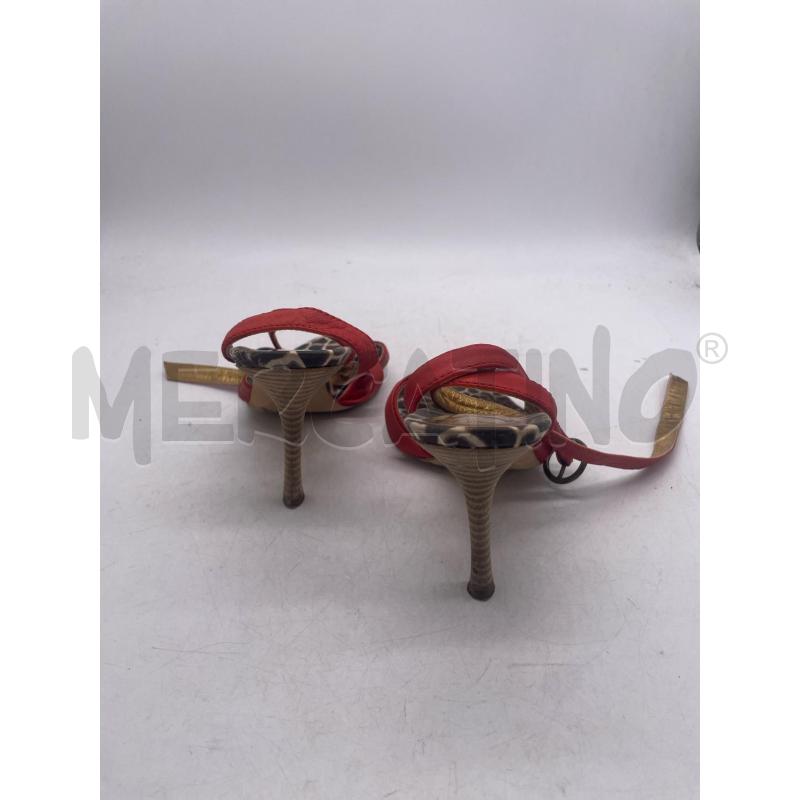 SCARPE DONNA TACCO JUST CAVALLI ROSSE CERCHI SUOLA ANIMALIER | Mercatino dell'Usato Montesilvano 3