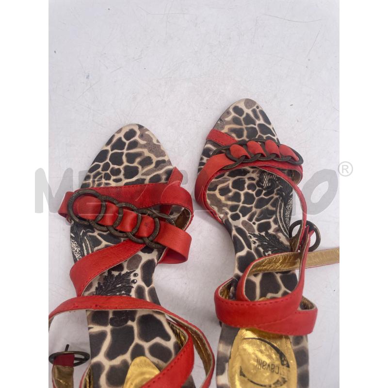 SCARPE DONNA TACCO JUST CAVALLI ROSSE CERCHI SUOLA ANIMALIER | Mercatino dell'Usato Montesilvano 4