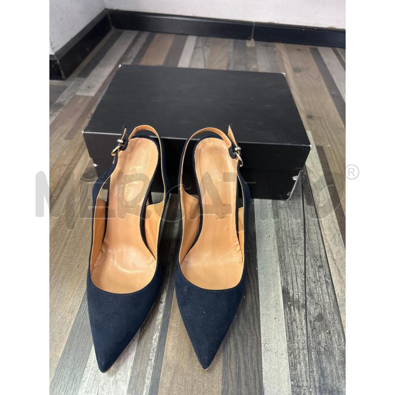 SCARPE DONNA TALCO BLU NOTTE SCAMOSCIATE  | Mercatino dell'Usato Montesilvano 1