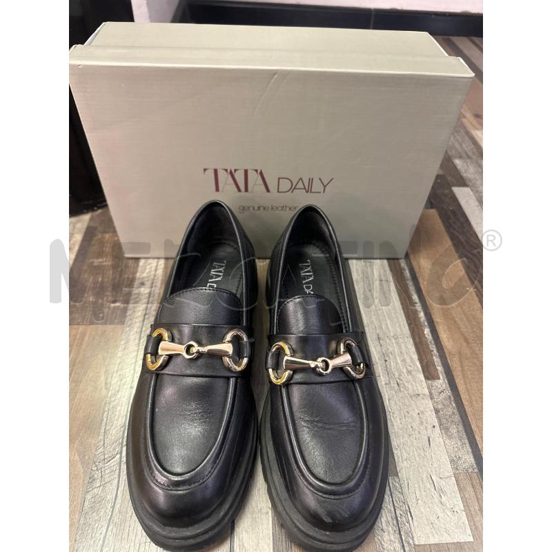 SCARPE DONNA TATA NERE CATENA DORATA  | Mercatino dell'Usato Montesilvano 1