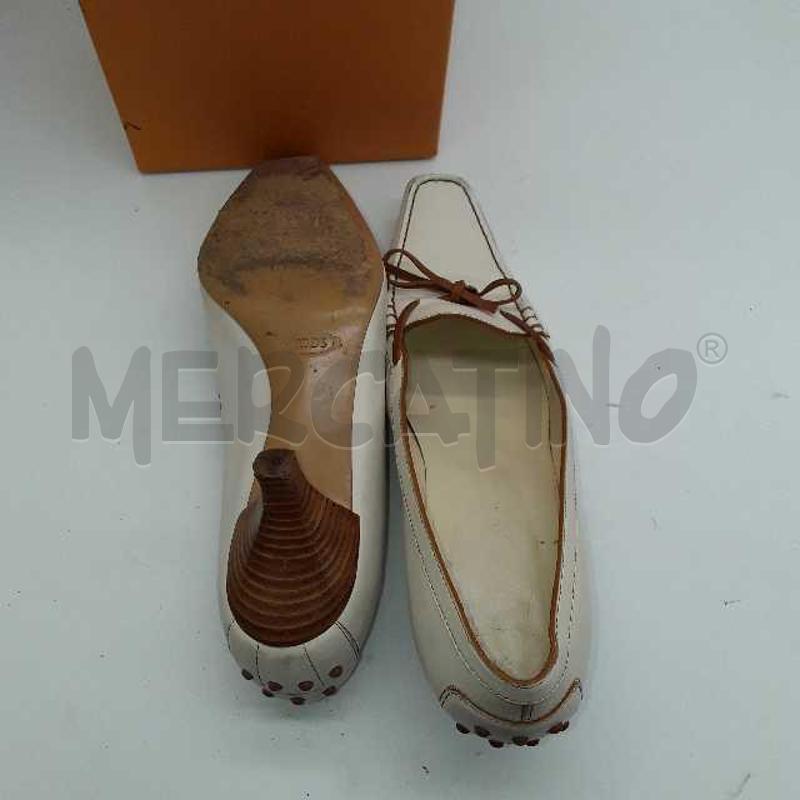 SCARPE DONNA TODS MOCASSINO TACCO BIANCHE  | Mercatino dell'Usato Montesilvano 2