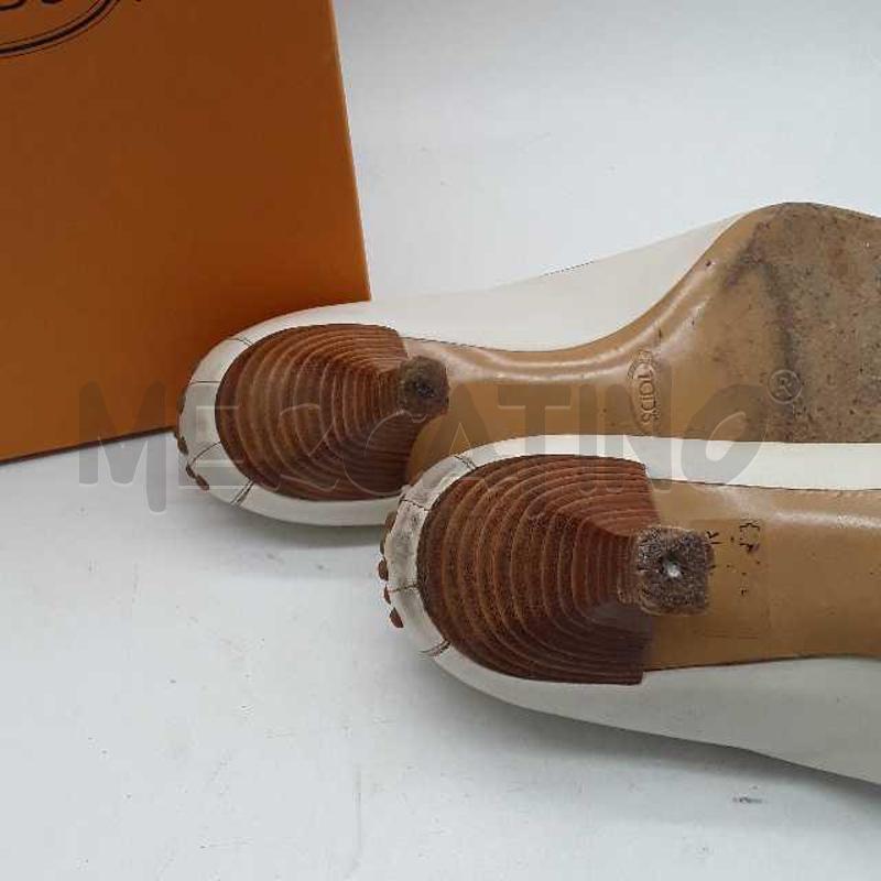 SCARPE DONNA TODS MOCASSINO TACCO BIANCHE  | Mercatino dell'Usato Montesilvano 4