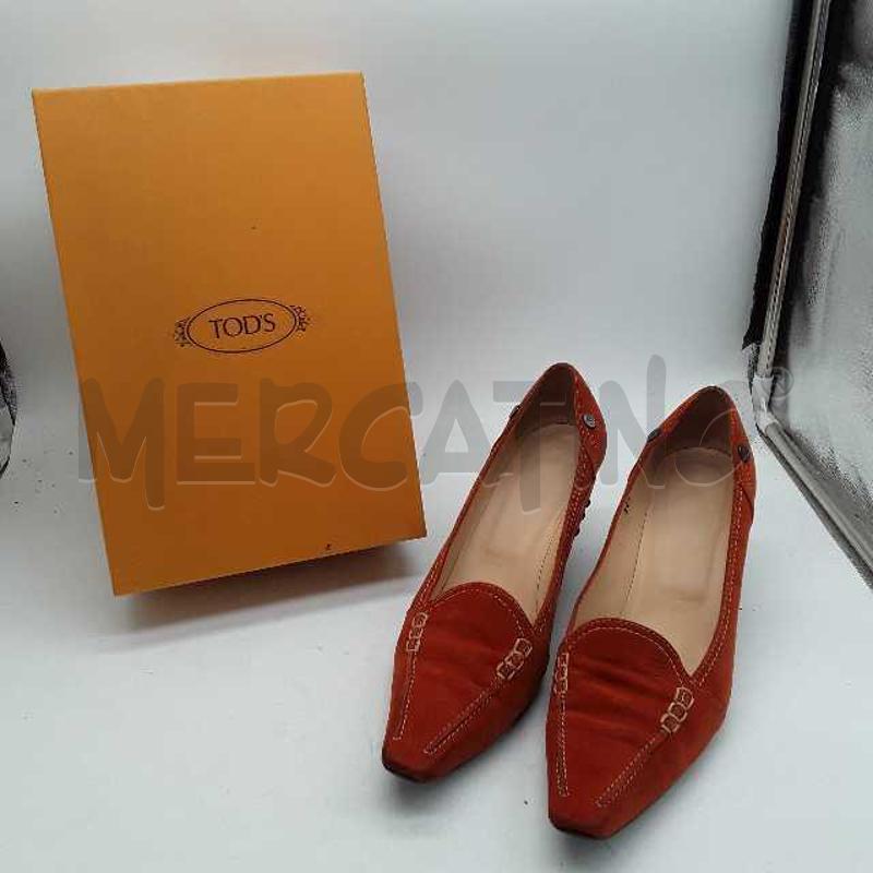 SCARPE DONNA TODS MOCASSINO TACCO TERRA BRUCIATA | Mercatino dell'Usato Montesilvano 1