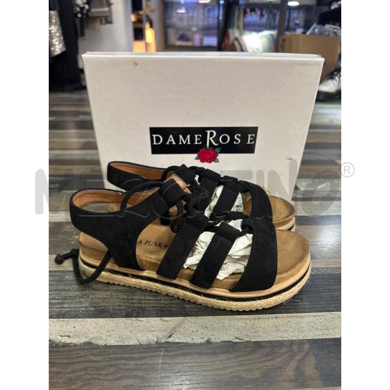 SCARPE DONNA VANILLA PUNK NERE SANDALO SCAMOSCIATO | Mercatino dell'Usato Montesilvano 1