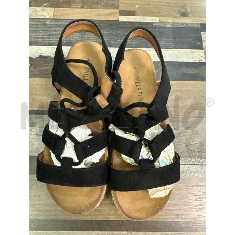SCARPE DONNA VANILLA PUNK NERE SANDALO SCAMOSCIATO | Mercatino dell'Usato Montesilvano 2