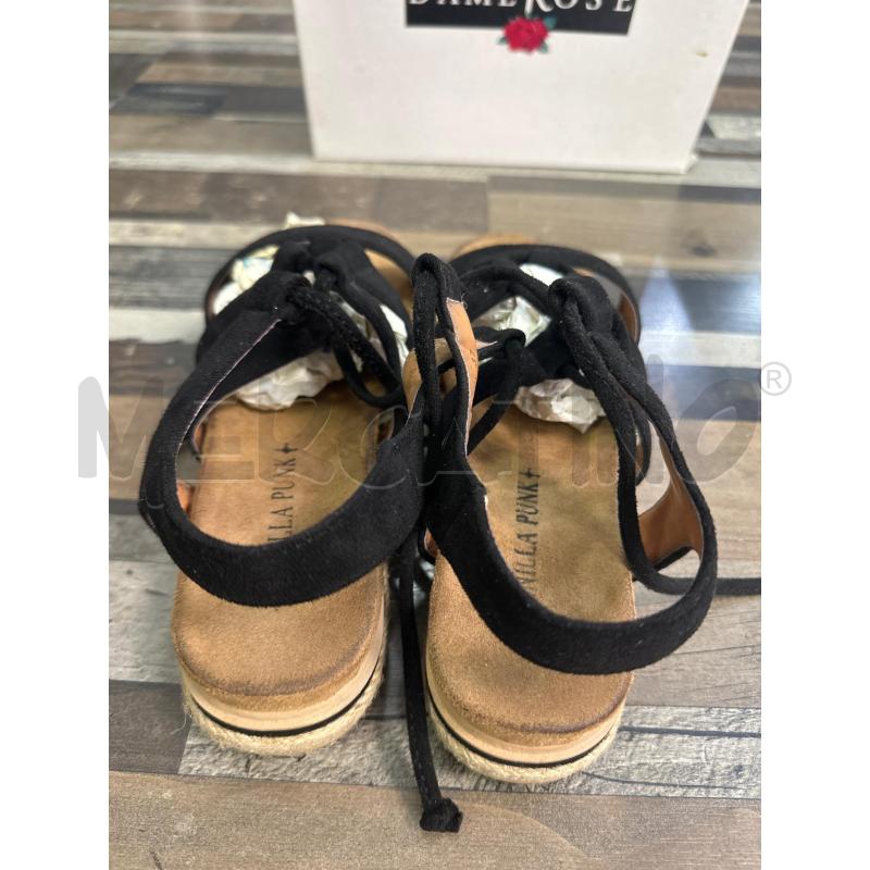 SCARPE DONNA VANILLA PUNK NERE SANDALO SCAMOSCIATO | Mercatino dell'Usato Montesilvano 3