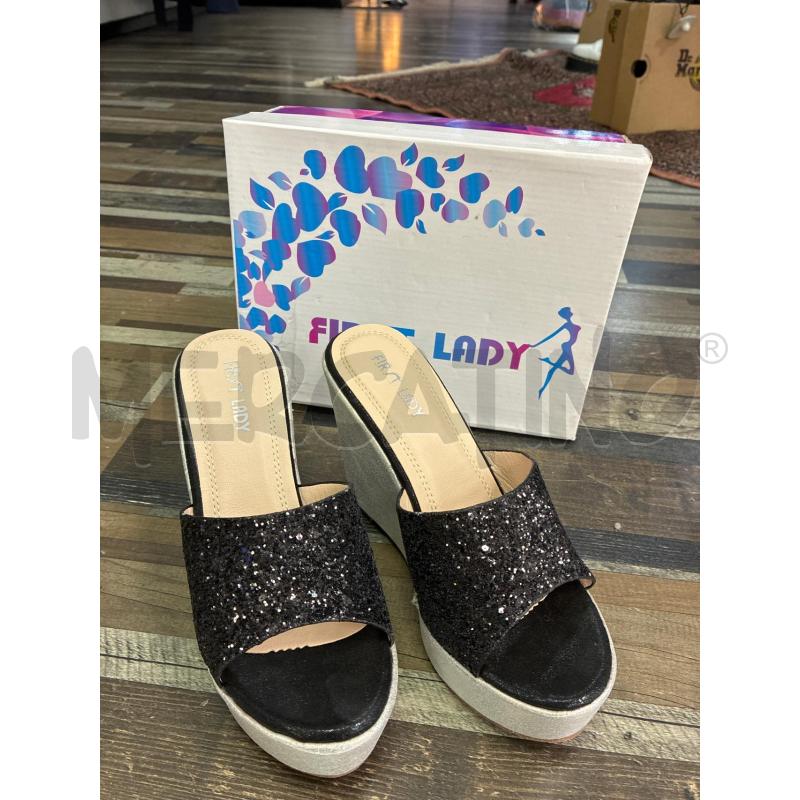 SCARPE DONNA ZEPPA ARGENTO NERO N 38 | Mercatino dell'Usato Montesilvano 2