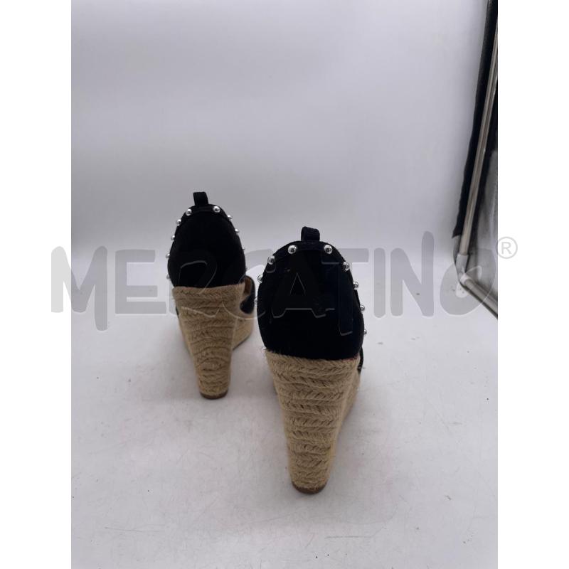 SCARPE DONNA ZEPPA PAGLIA NERE BEIGE FERSINI | Mercatino dell'Usato Montesilvano 3