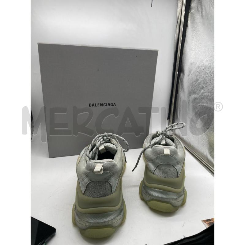 SCARPE UOMO BALENCIAGA TRIPLE S BIANCHE LACCI  | Mercatino dell'Usato Montesilvano 3