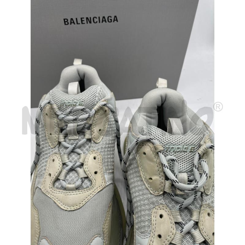 SCARPE UOMO BALENCIAGA TRIPLE S BIANCHE LACCI  | Mercatino dell'Usato Montesilvano 5