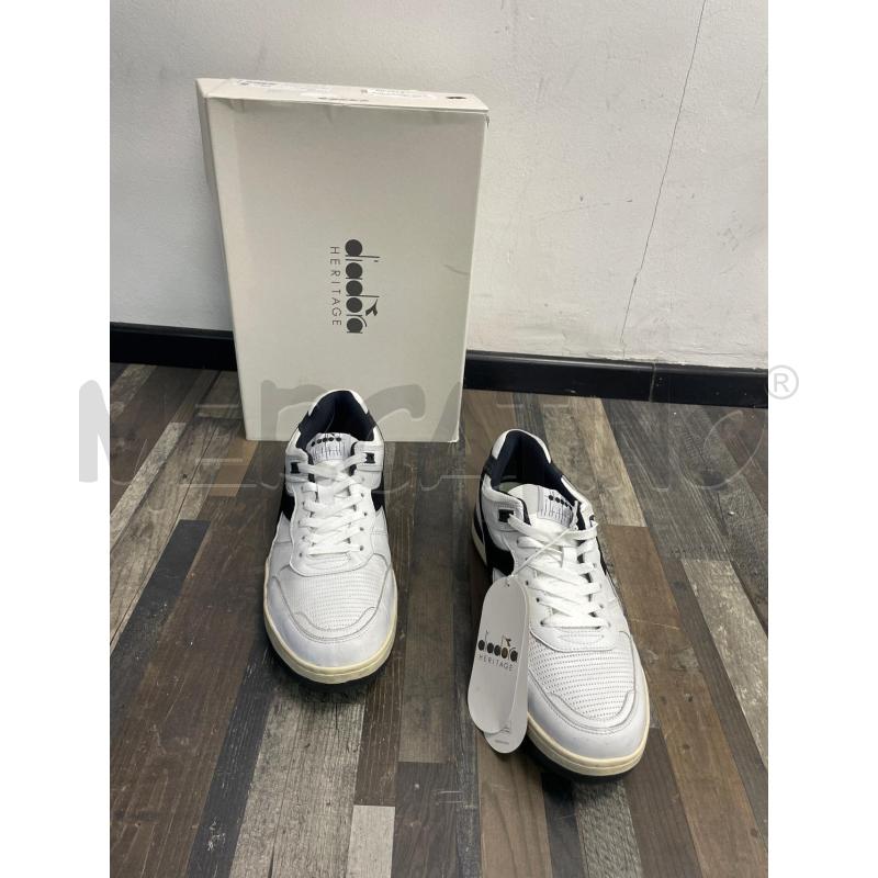 SCARPE UOMO DIADORA BIANCHE NERE LACCI  | Mercatino dell'Usato Montesilvano 2