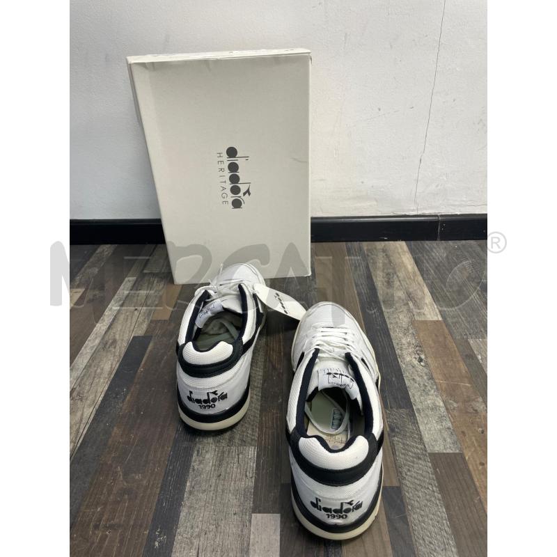 SCARPE UOMO DIADORA BIANCHE NERE LACCI  | Mercatino dell'Usato Montesilvano 3