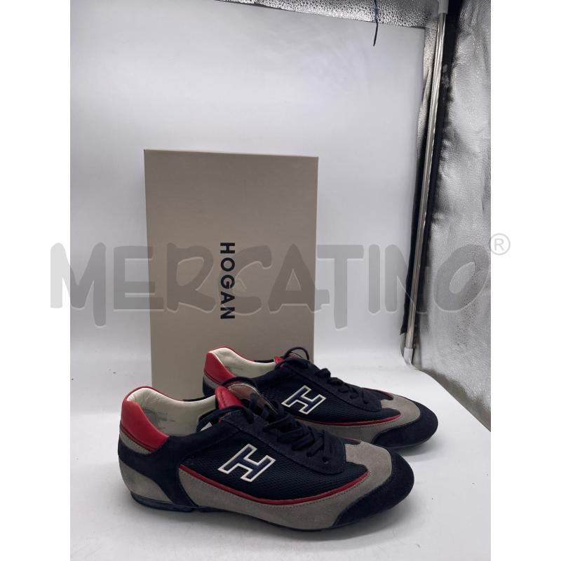 SCARPE UOMO HOGAN BLU GRIGIE DETT ROSSI LACCI  | Mercatino dell'Usato Montesilvano 1