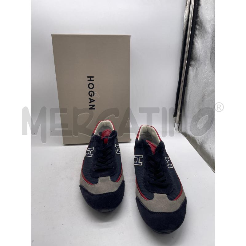 SCARPE UOMO HOGAN BLU GRIGIE DETT ROSSI LACCI  | Mercatino dell'Usato Montesilvano 2