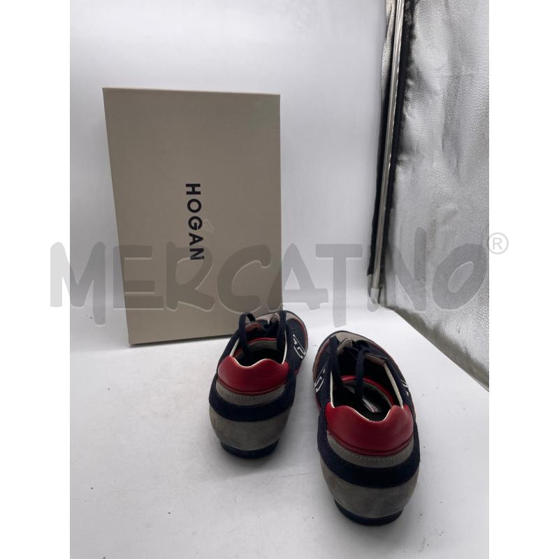 SCARPE UOMO HOGAN BLU GRIGIE DETT ROSSI LACCI  | Mercatino dell'Usato Montesilvano 3