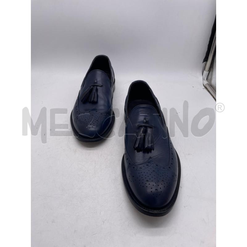 SCARPE UOMO MOCASSINO GALLUCCI PELLE BLU FRANGE  | Mercatino dell'Usato Montesilvano 2