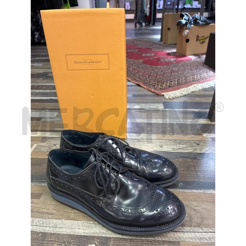 SCARPE UOMO NERE ALLACIATE ROMOLO REMO 42 | Mercatino dell'Usato Montesilvano 1