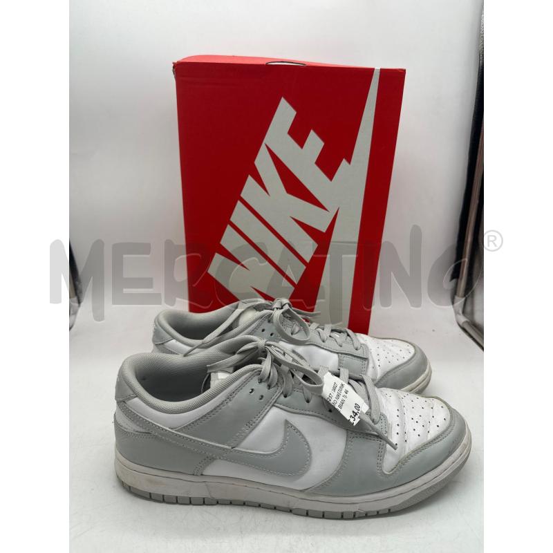 SCARPE UOMO NIKE DUNK LOW GRIGIE BIANCHE | Mercatino dell'Usato Montesilvano 1