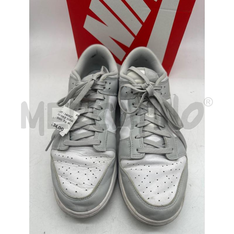 SCARPE UOMO NIKE DUNK LOW GRIGIE BIANCHE | Mercatino dell'Usato Montesilvano 2
