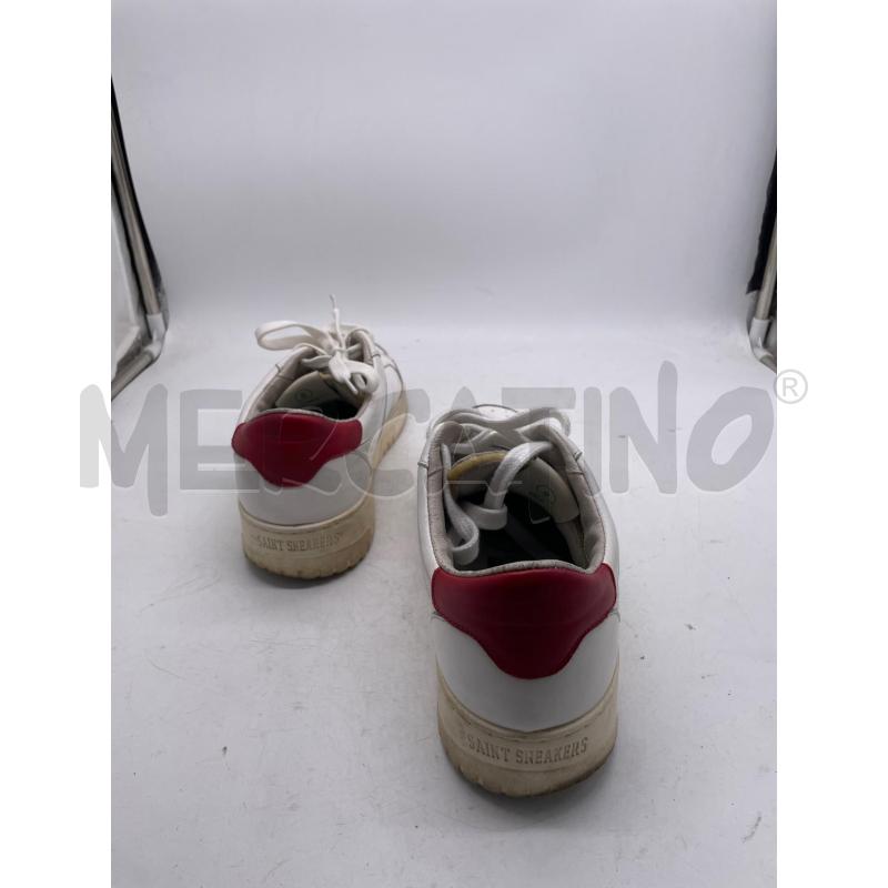 SCARPE UOMO SAINT SNEAKERS BIANCHE LINGUA ROSSA LACCI | Mercatino dell'Usato Montesilvano 3