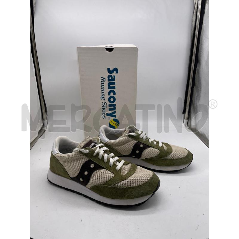 SCARPE UOMO SAUCONY VERDE MARRO BIANCHE LACCI | Mercatino dell'Usato Montesilvano 1