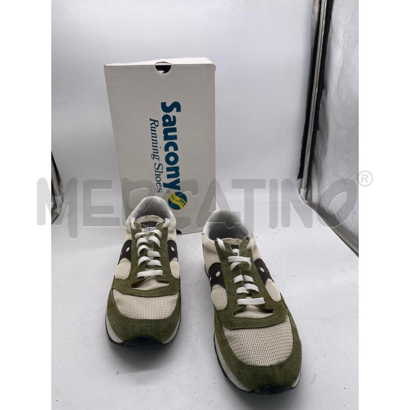 SCARPE UOMO SAUCONY VERDE MARRO BIANCHE LACCI | Mercatino dell'Usato Montesilvano 2