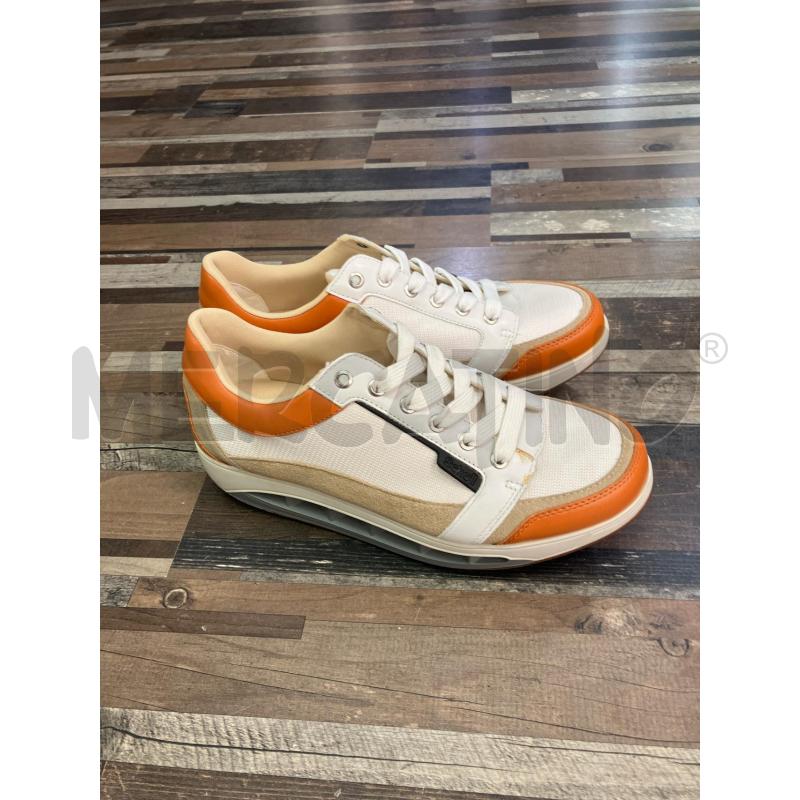 SCARPE UOMO SCHOLL BIANCO ARANCIONE N.43  | Mercatino dell'Usato Montesilvano 1