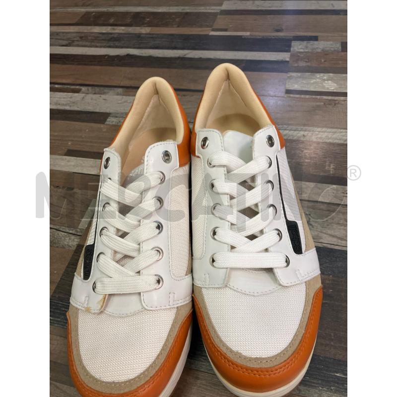 SCARPE UOMO SCHOLL BIANCO ARANCIONE N.43  | Mercatino dell'Usato Montesilvano 2