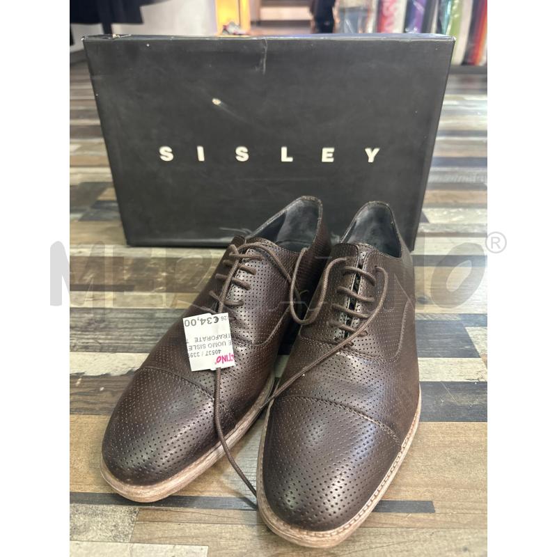 SCARPE UOMO SISLEY MARRONI TRAFORATE  | Mercatino dell'Usato Montesilvano 2