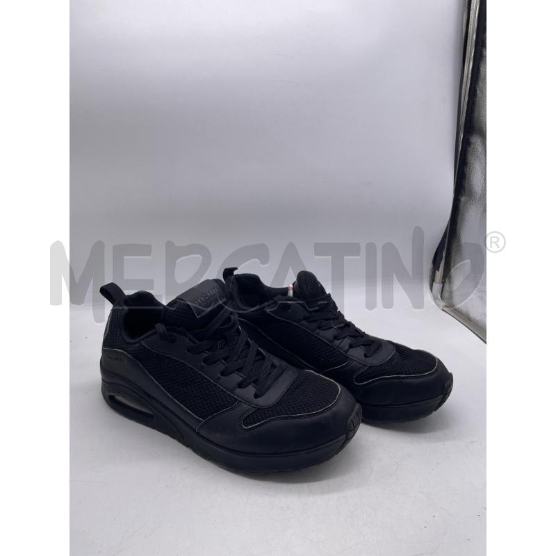 SCARPE UOMO SKECHERS NERE LACCI | Mercatino dell'Usato Montesilvano 1