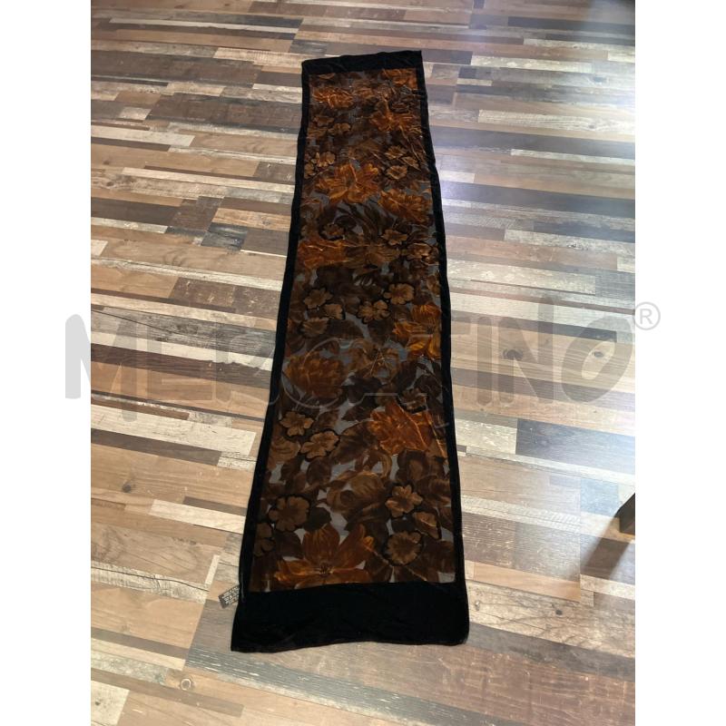 SCIARPA DONNA GIANNI VERSACE VELLUTO FIORI MARRO | Mercatino dell'Usato Montesilvano 1