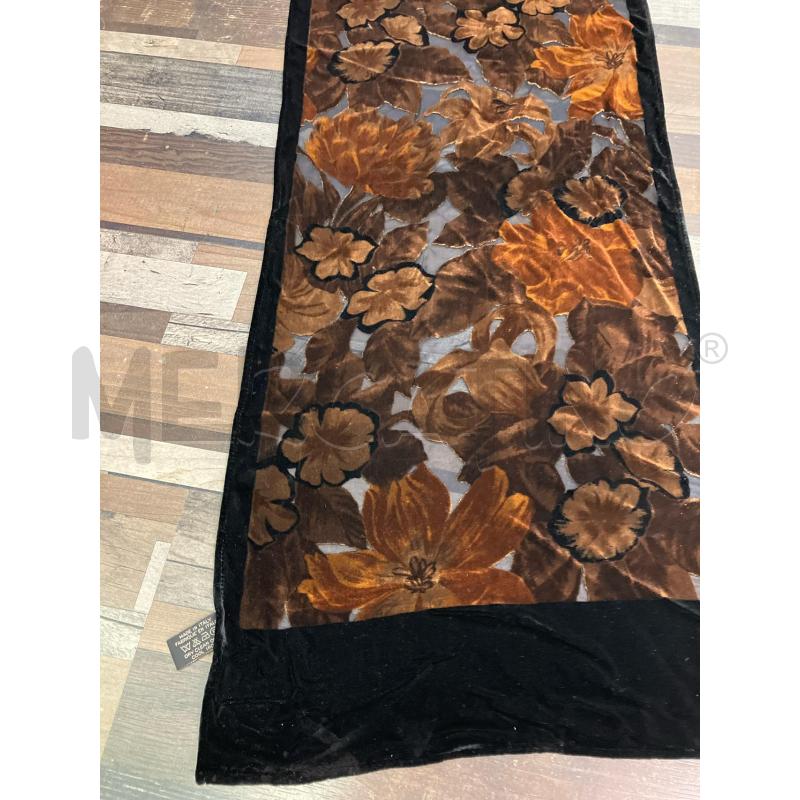 SCIARPA DONNA GIANNI VERSACE VELLUTO FIORI MARRO | Mercatino dell'Usato Montesilvano 2