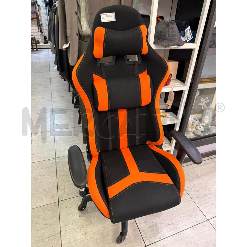 SEDIA GAMING ARANCIO NERA | Mercatino dell'Usato Montesilvano 2
