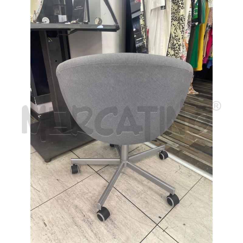 SEDIA UFFICIO GRIGIA IKEA | Mercatino dell'Usato Montesilvano 3