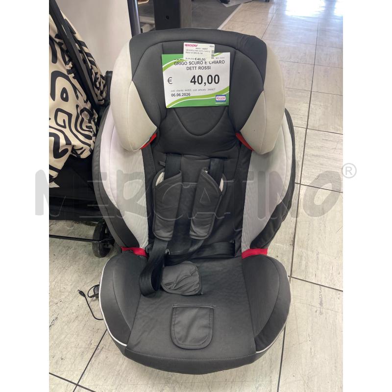 SEGGIOLONE AUTO CAM GRIGO SCURO E CHIARO DETT ROSSI | Mercatino dell'Usato Montesilvano 1