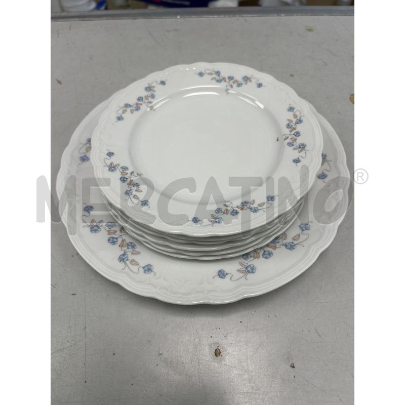 SERVIZIO DOLCE BAVARIA FIORELLINI BLU PZ 6 | Mercatino dell'Usato Montesilvano 1