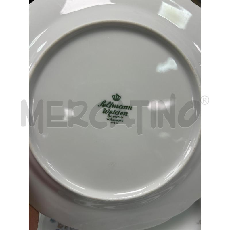 SERVIZIO DOLCE BAVARIA FIORELLINI BLU PZ 6 | Mercatino dell'Usato Montesilvano 2